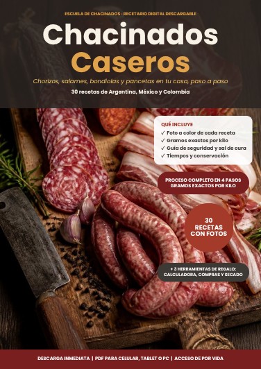 Tapa del recetario Chacinados Caseros